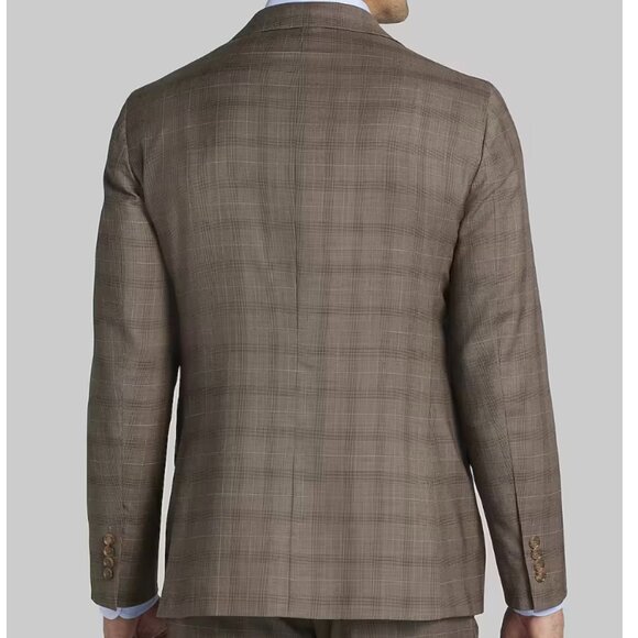 EUC Jos A Bank 42R Reserve Collection Tailored Fit Suit, Tan 2 button, 36x30 - Picture 2 of 9